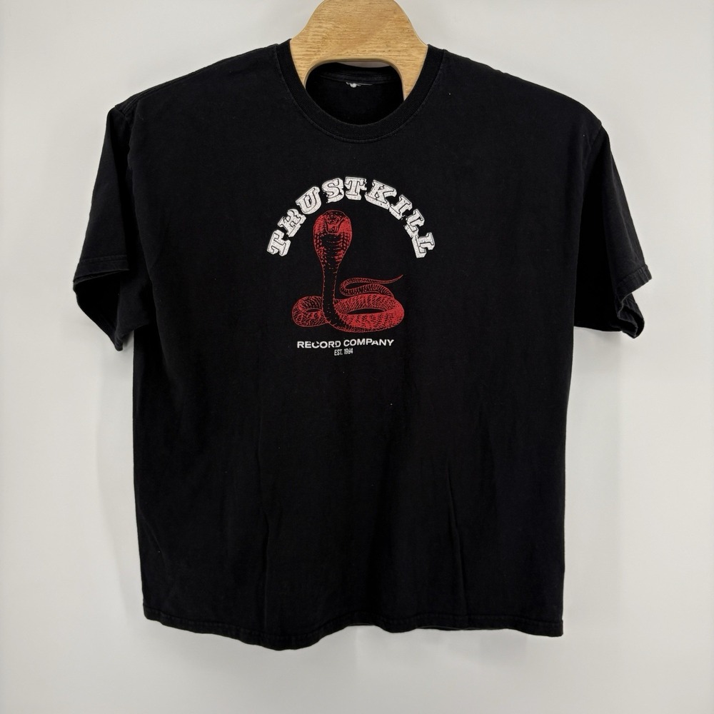 Trustkill Records Black T-Shirt Size Extra Large Hardcore Record‎ Label